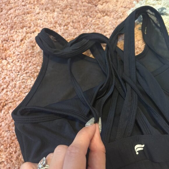 Fabletics Women's Faye Black High Impact Sports Bra Training - See Measurements - Picture 6 of 8